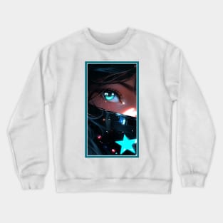 Anime Girl Eye | Quality Anime Artwork | Anime Aesthetic | Manga Anime Art Crewneck Sweatshirt